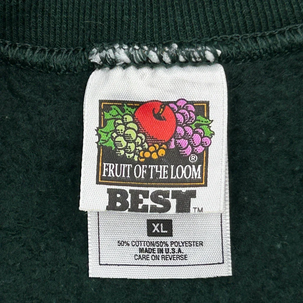 Green Bay Packers Fruit Of The Loom Made In USA Graphic Sweatshirt - XL Green Cotton Blend - Image 3