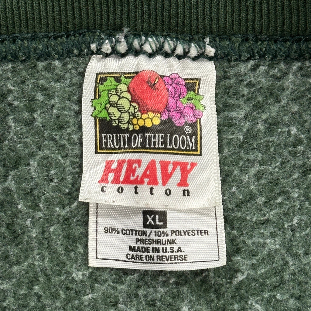Green Bay Packers Fruit Of The Loom Nfl Sweatshirt - XL Green Cotton - Image 3