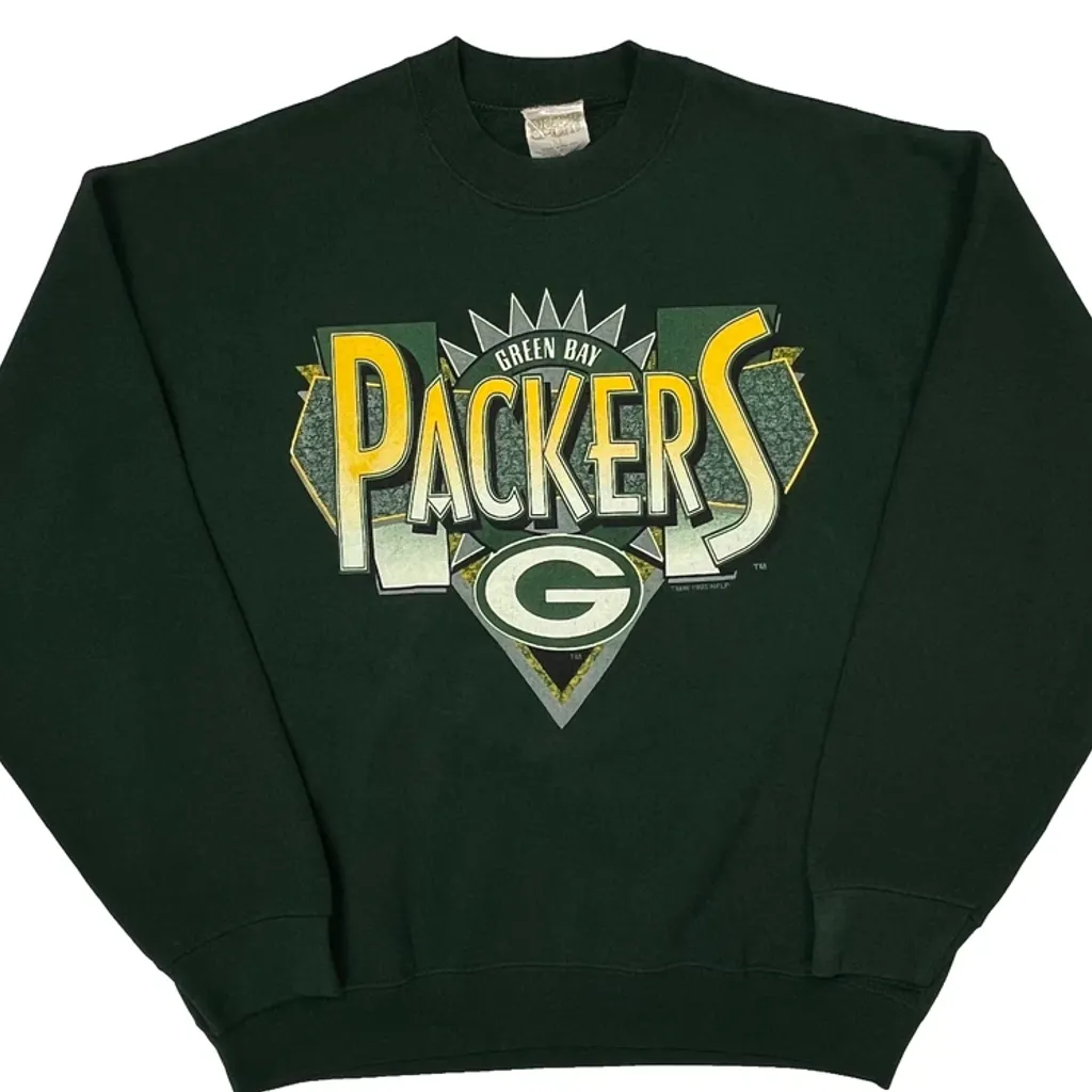 Green Bay Packers Grand Sport Football Sweatshirt - XL Green Cotton Blend - Image 4