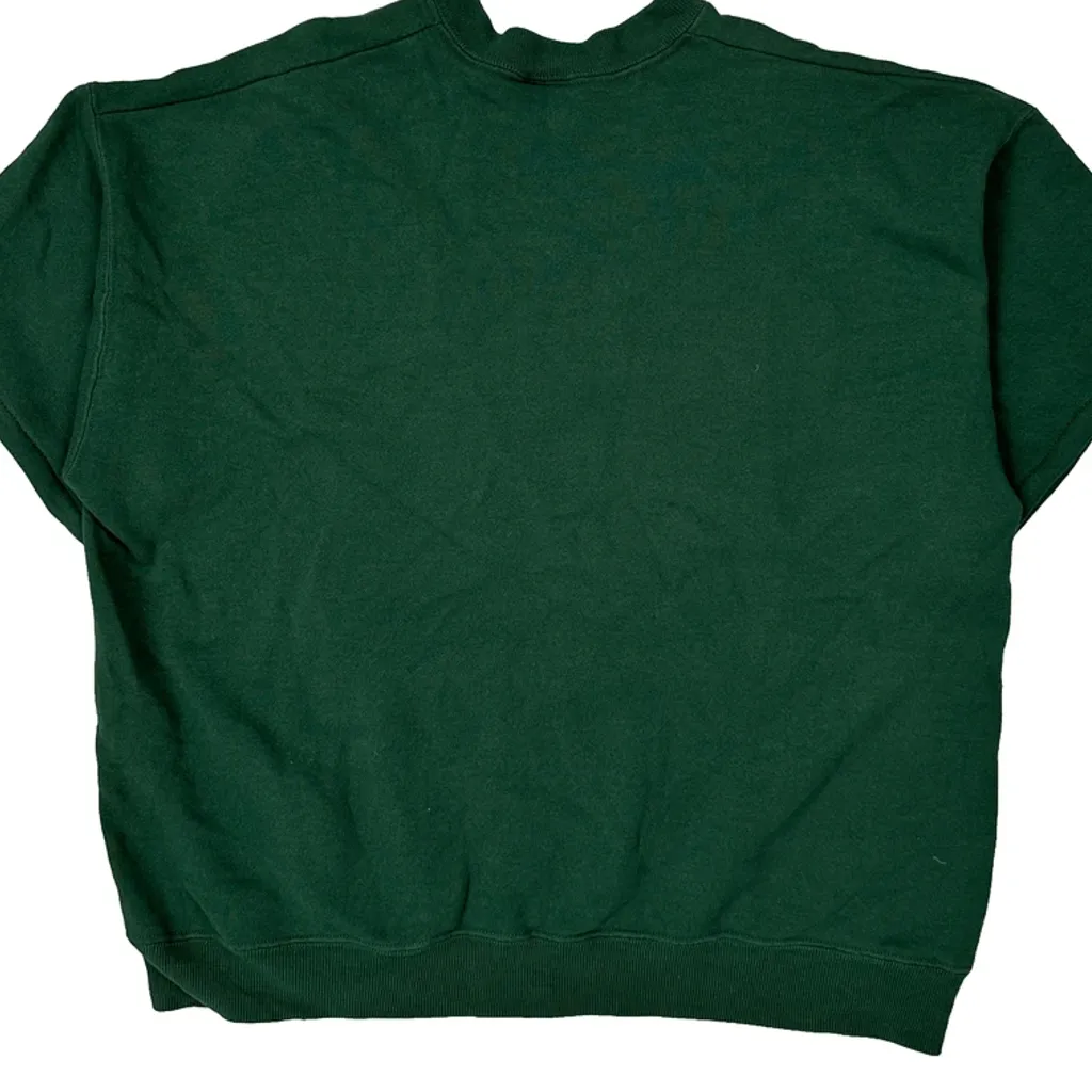 Green Bay Packers Lee Sport Nfl Sweatshirt - Large Green Cotton - Image 6