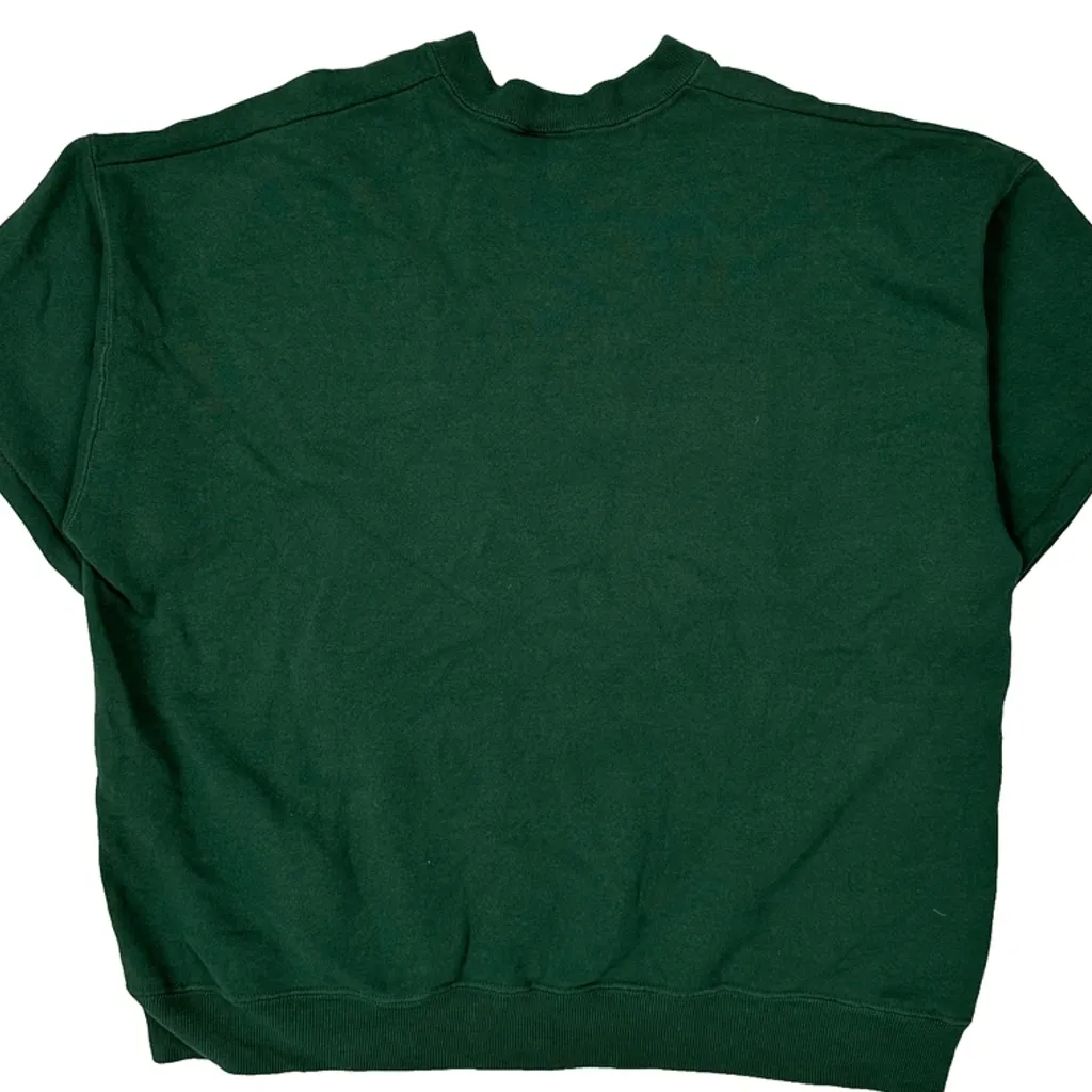 Green Bay Packers Lee Sport Nfl Sweatshirt - Large Green Cotton - Image 7