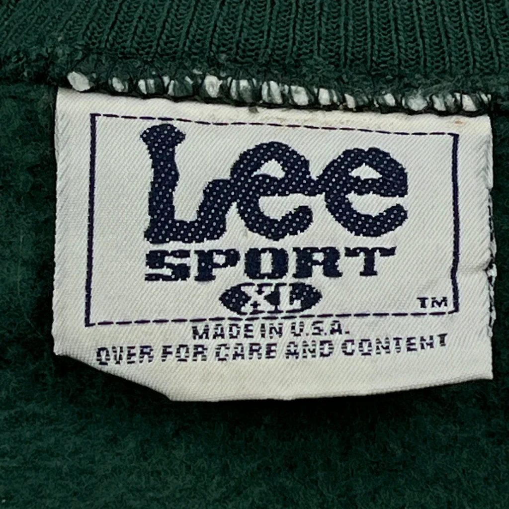 Green Bay Packers Lee Sport Football Sweatshirt - XL Green Cotton - Image 3