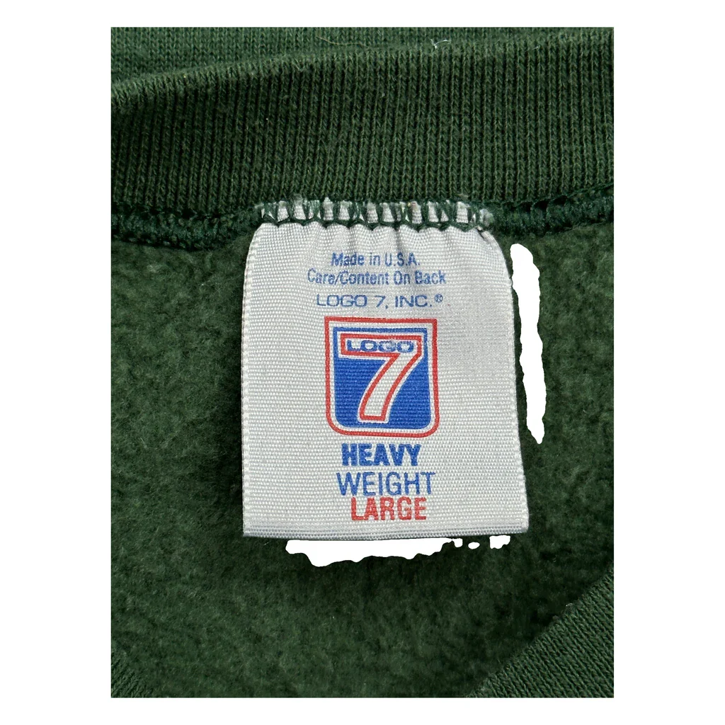 Green Bay Packers Logo Athletics Nfl Sweatshirt - Large Green Cotton - Image 2