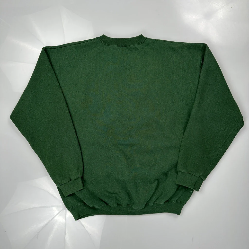 Green Bay Packers Logo Athletics Nfl Sweatshirt - Large Green Cotton - Image 3