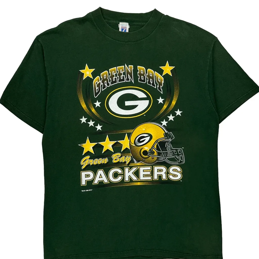 Green Bay Packers Logo Athletics Nfl T-Shirt - XL Green Cotton - Image 5