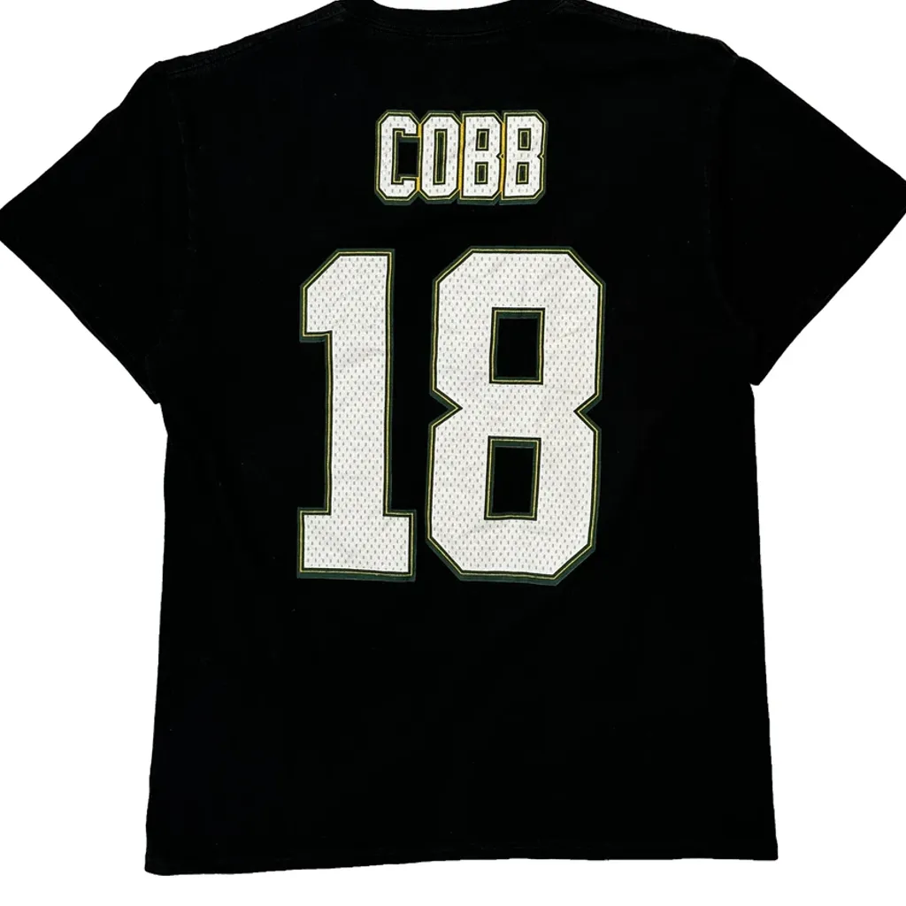 Green Bay Packers Majestic Nfl T-Shirt - Medium Black Cotton - Image 7