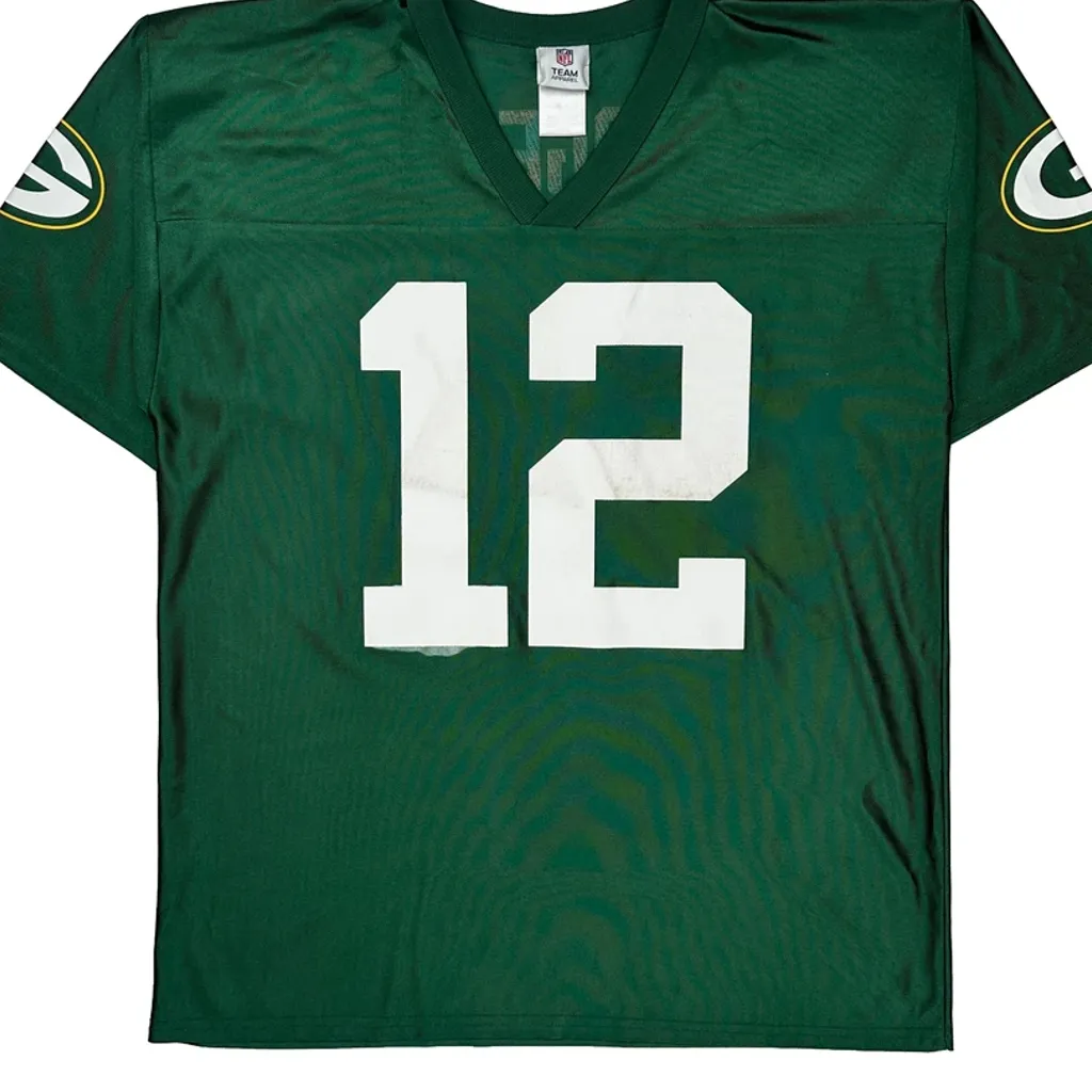 Green Bay Packers N.F.L. Team Apparel Football Jersey - Large Green Polyester - Image 5
