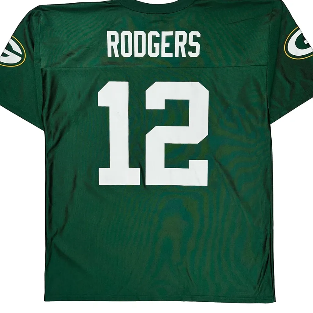 Green Bay Packers N.F.L. Team Apparel Football Jersey - Large Green Polyester - Image 7