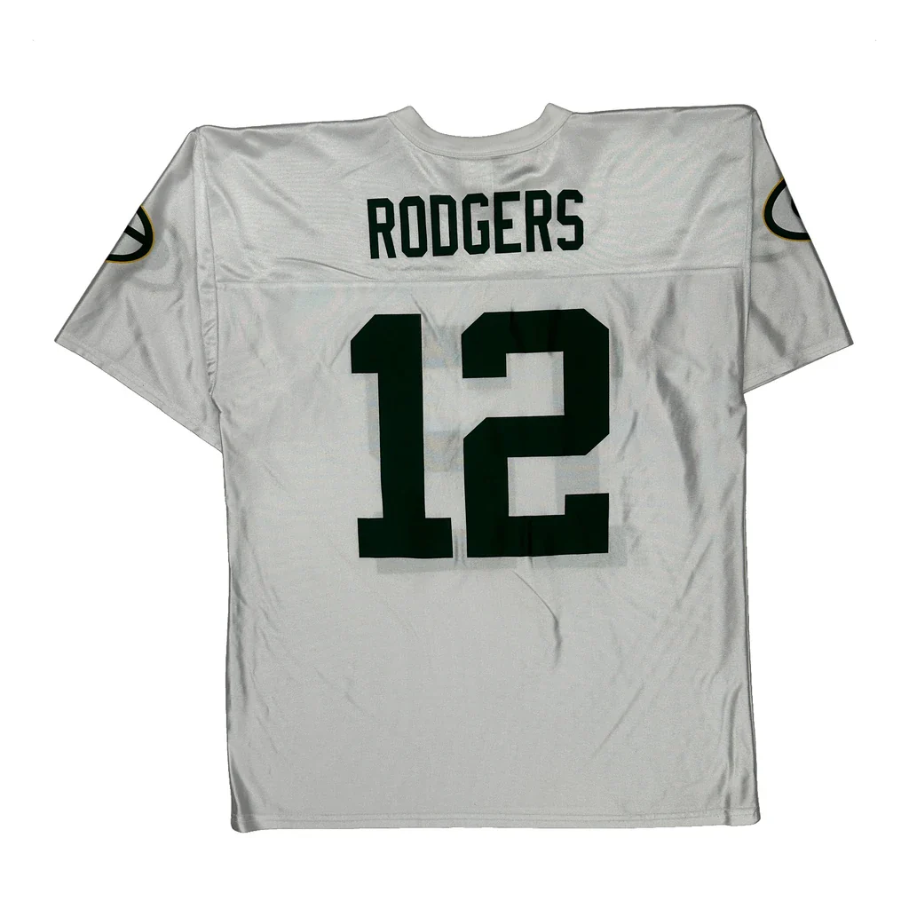 Green Bay Packers N.F.L. Team Apparel Nfl Jersey - Large White Polyester - Image 2