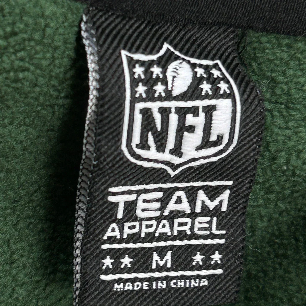 Green Bay Packers Nfl Football Fleece Jacket - Medium Green Polyester - Image 3