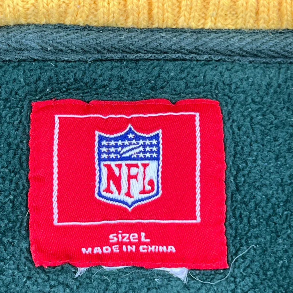 Green Bay Packers Nfl Football Fleece - Large Green Polyester - Image 4