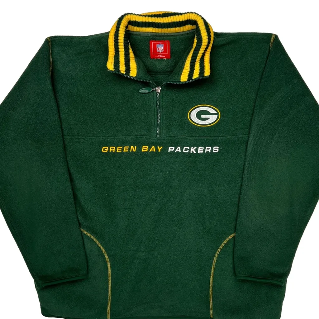 Green Bay Packers Nfl Football Fleece - Large Green Polyester - Image 5