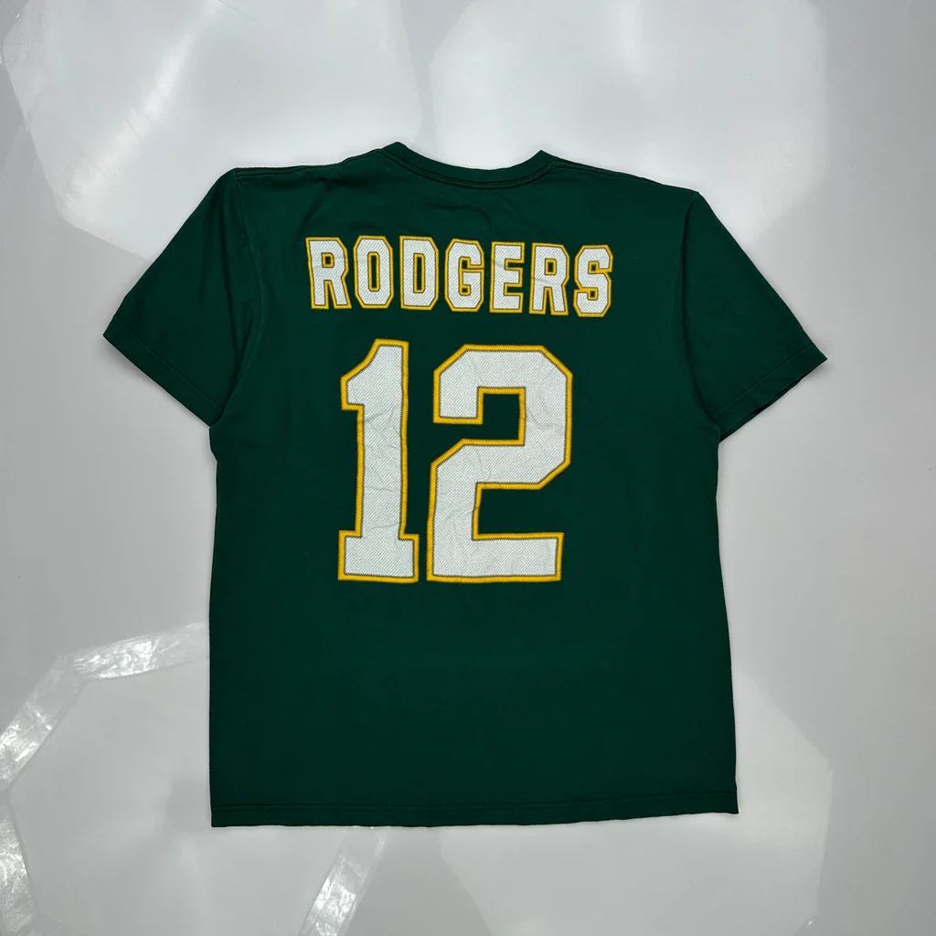 Green Bay Packers Nfl Football Shirt - XL Green Cotton - Image 4
