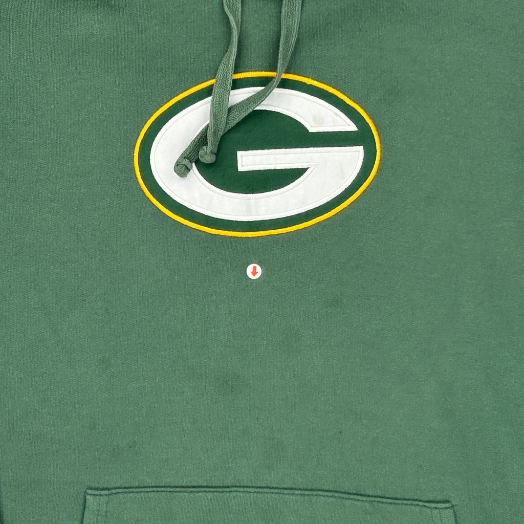 Green Bay Packers Nfl Football Hoodie - Large Green Cotton - Image 3