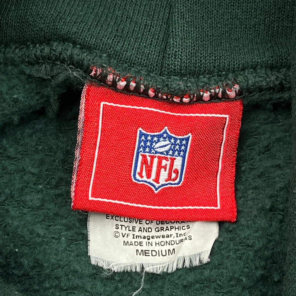 Green Bay Packers Nfl Football Hoodie - Medium Green Cotton - Image 3