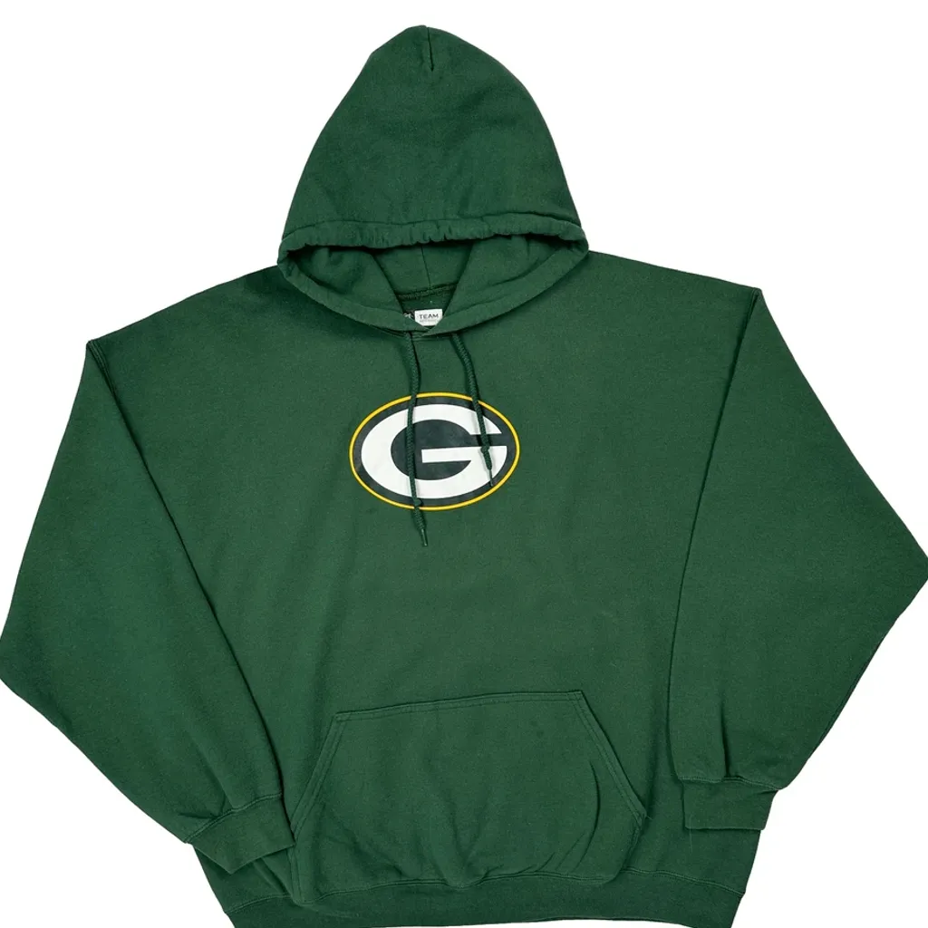 Green Bay Packers Nfl Hoodie - 2XL Green Cotton - Image 4