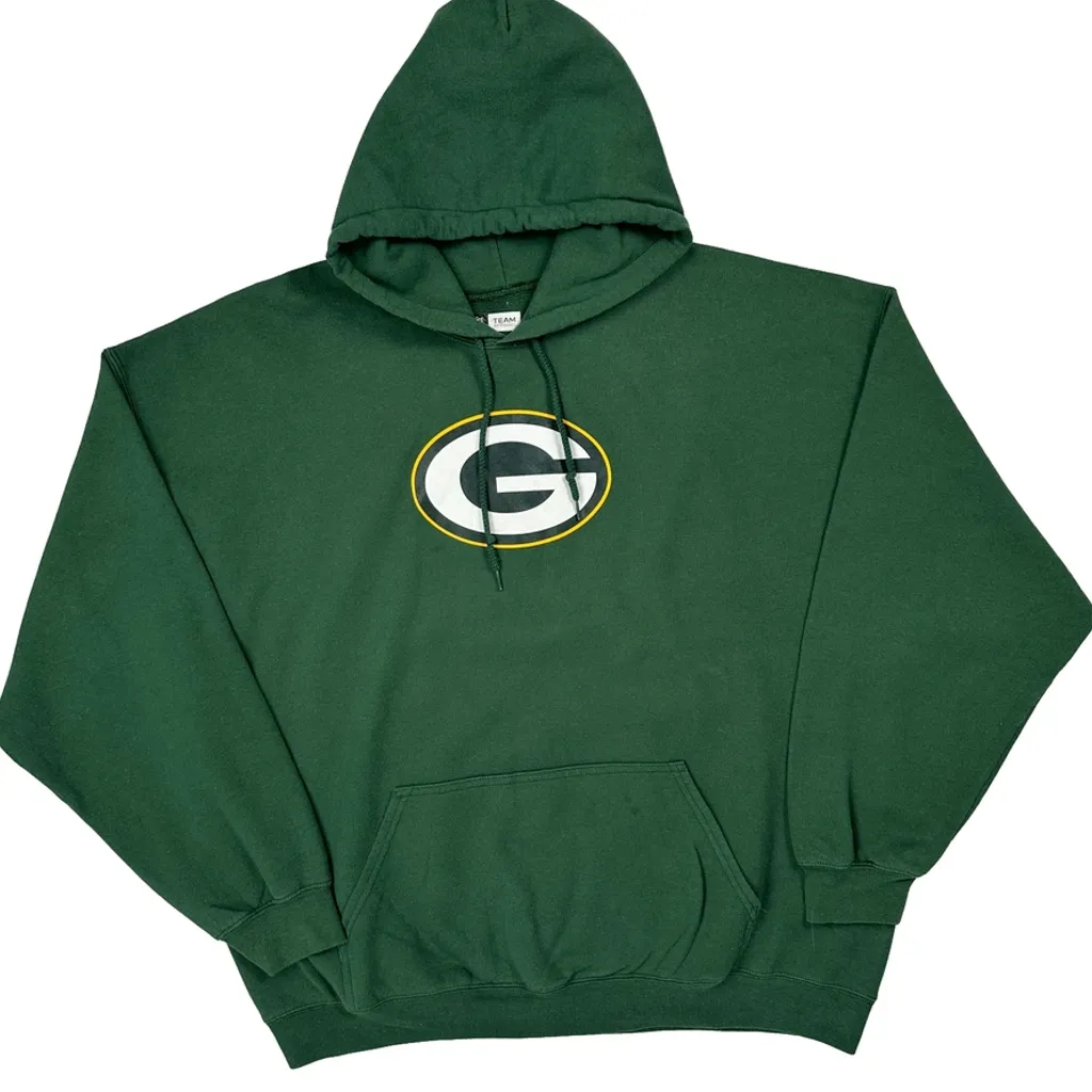 Green Bay Packers Nfl Hoodie - 2XL Green Cotton - Image 5