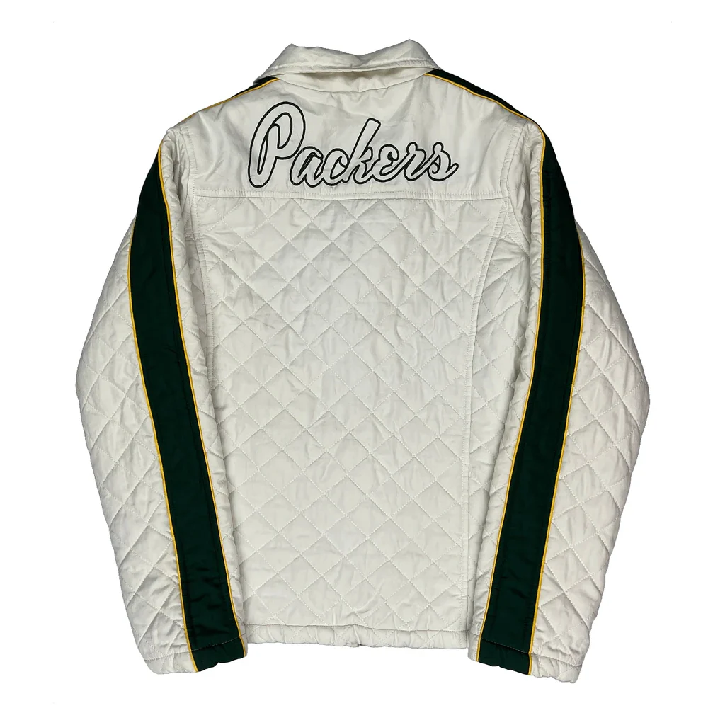Green Bay Packers Nfl Jacket - Small White Polyester - Image 2