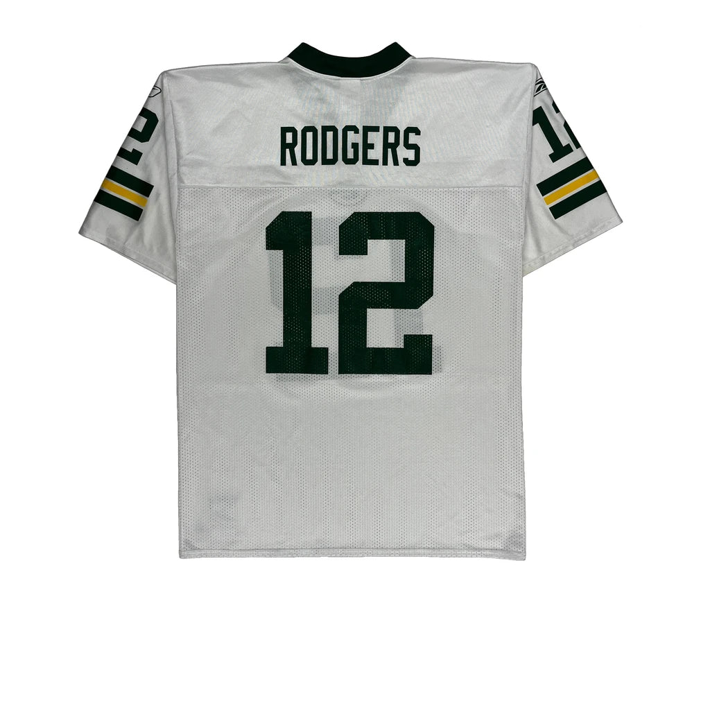 Green Bay Packers Nfl Football Jersey - Large White Polyester - Image 2