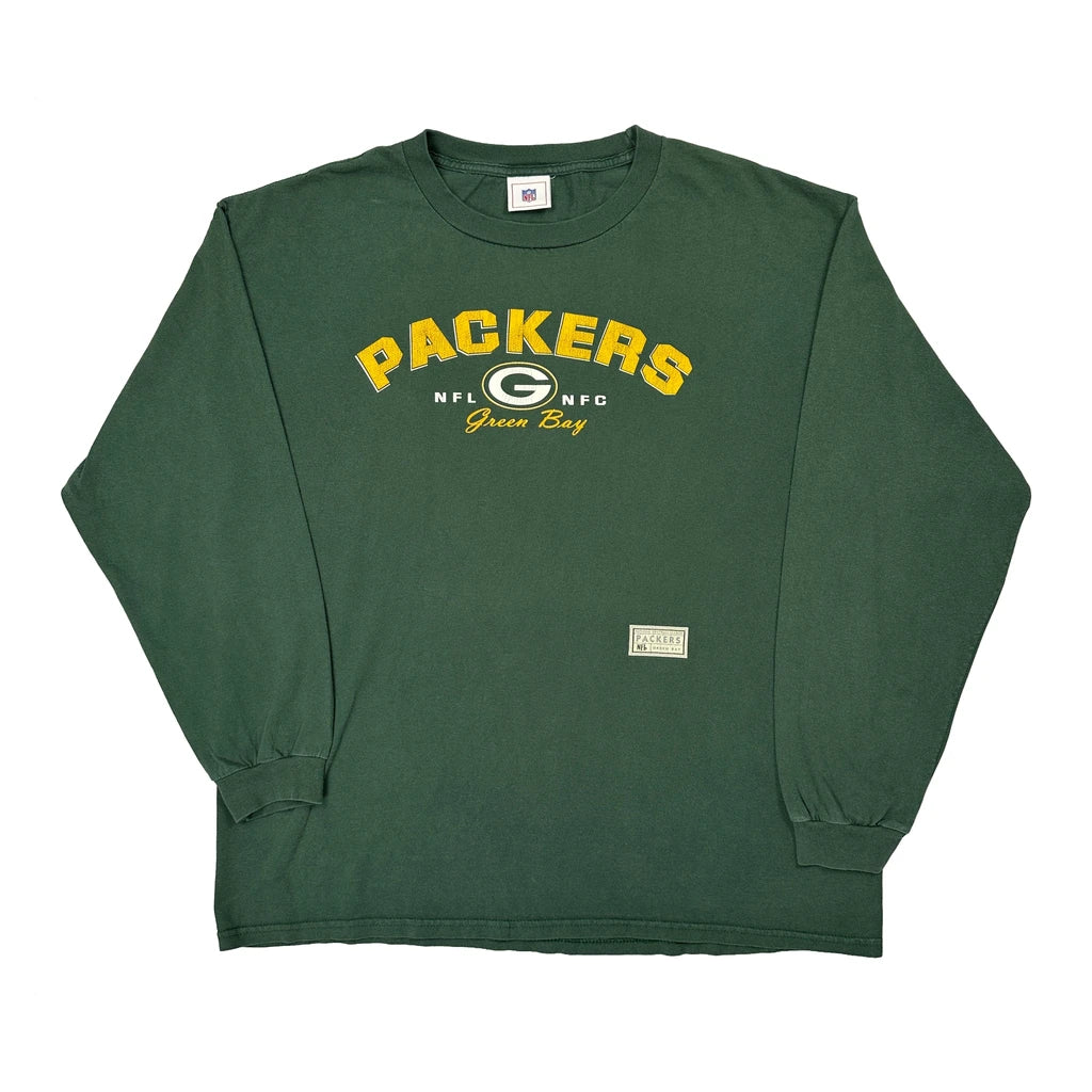 Green Bay Packers Nfl Long Sleeve T-Shirt - XL Green Cotton