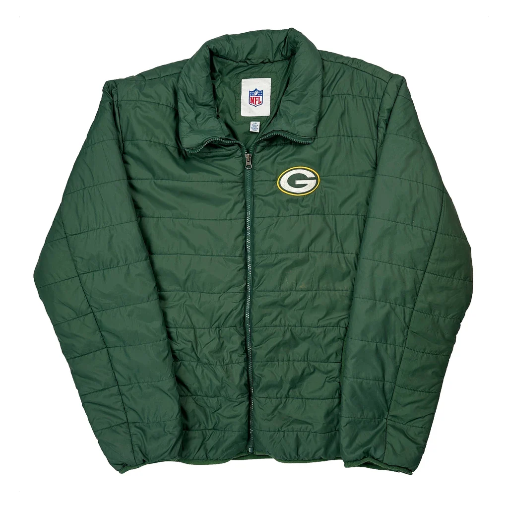 Green Bay Packers Nfl Puffer - Large Green Polyester