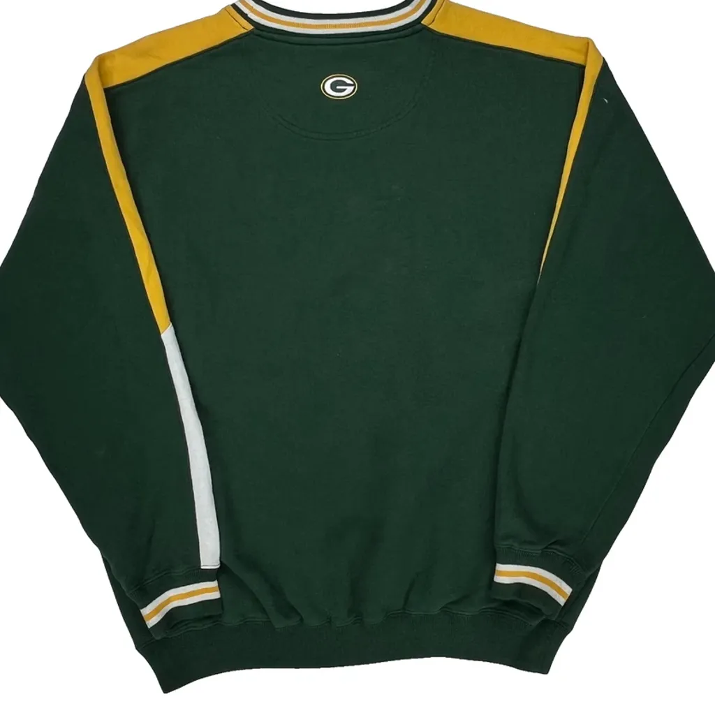 Green Bay Packers Nfl Football Sweatshirt - Medium Green Cotton - Image 6