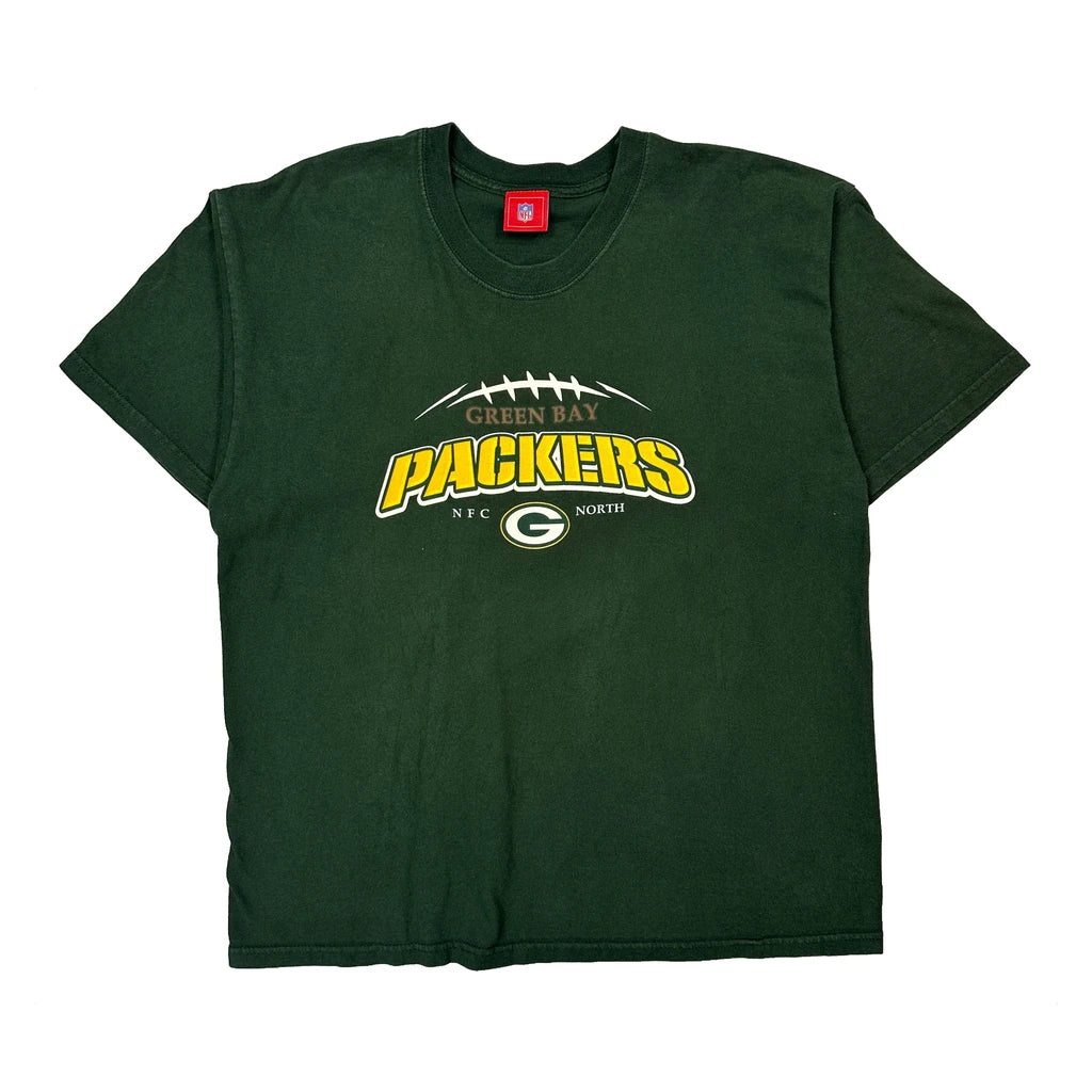 Green Bay Packers Nfl Graphic T-Shirt - Large Green Cotton