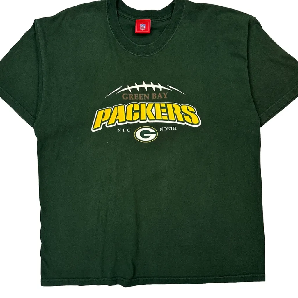 Green Bay Packers Nfl Graphic T-Shirt - Large Green Cotton - Image 5