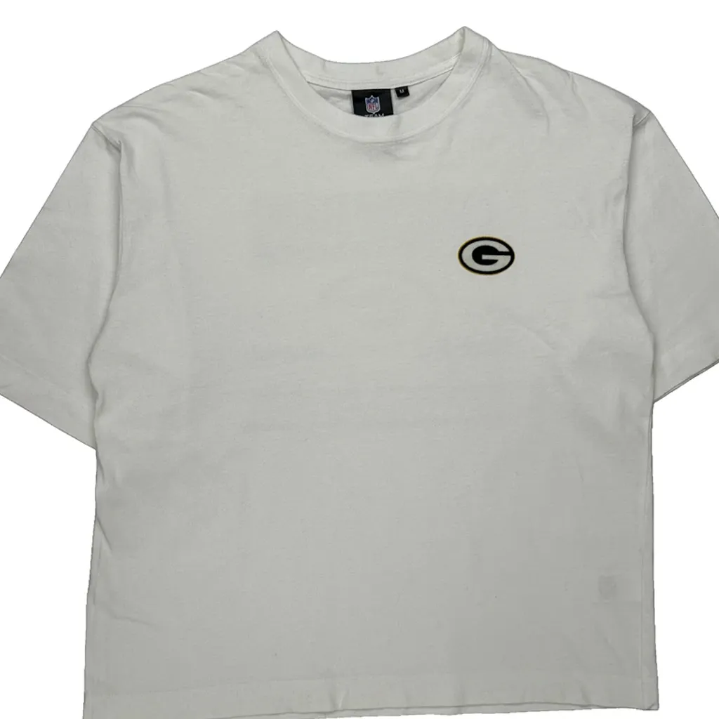 Green Bay Packers Nfl T-Shirt - Medium White Cotton - Image 5