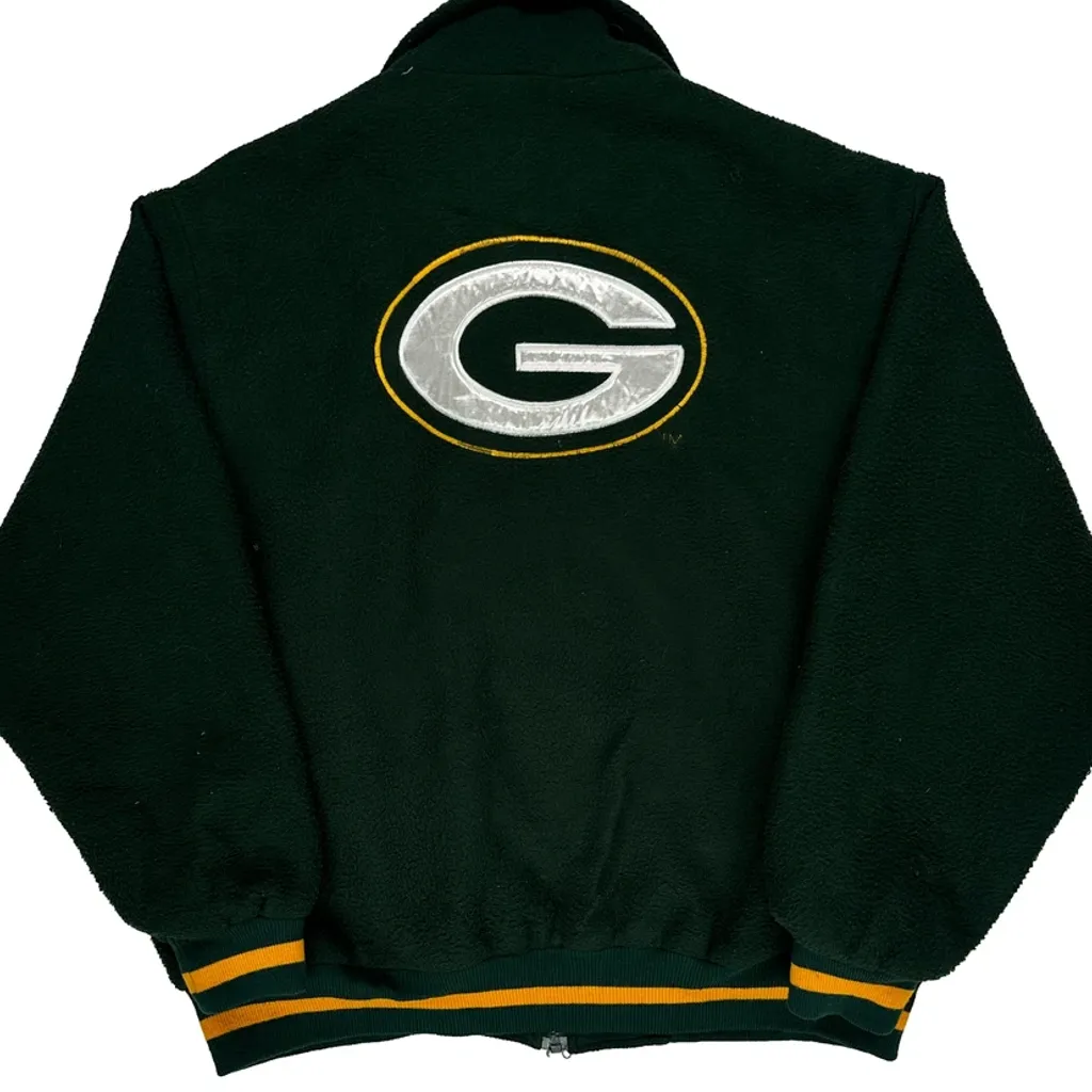 Green Bay Packers Pro Elite Football Fleece Jacket - XL Green Polyester - Image 7