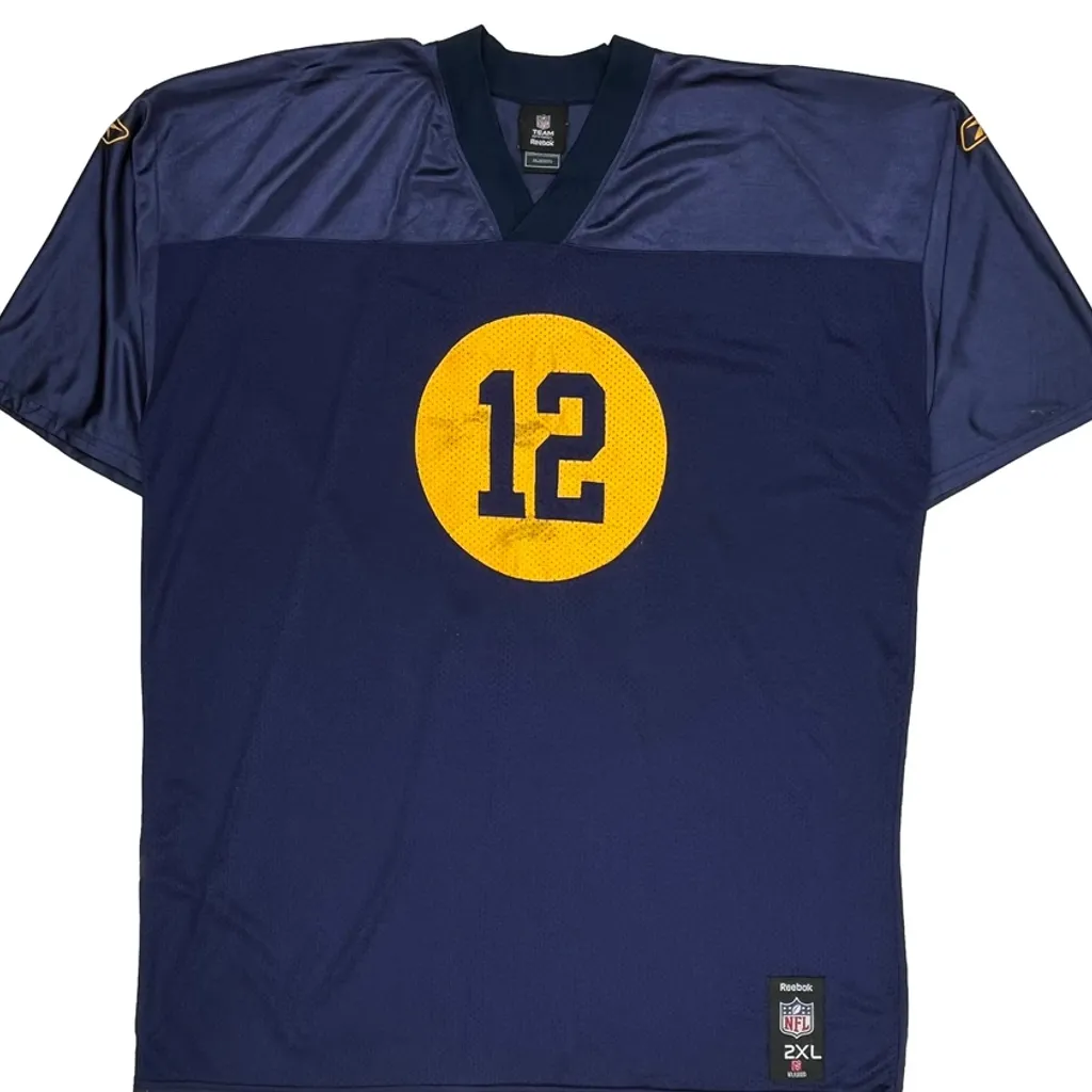 Green Bay Packers Reebok Football Jersey - 2XL Blue Polyester - Image 5