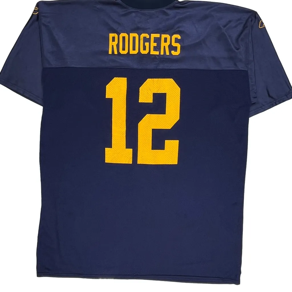 Green Bay Packers Reebok Football Jersey - 2XL Blue Polyester - Image 6