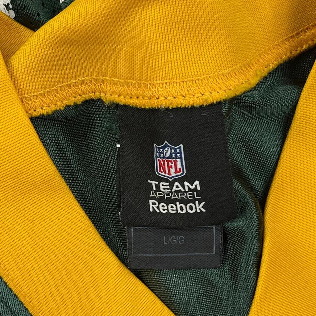 Green Bay Packers Reebok Football Jersey - Large Green Polyester - Image 3