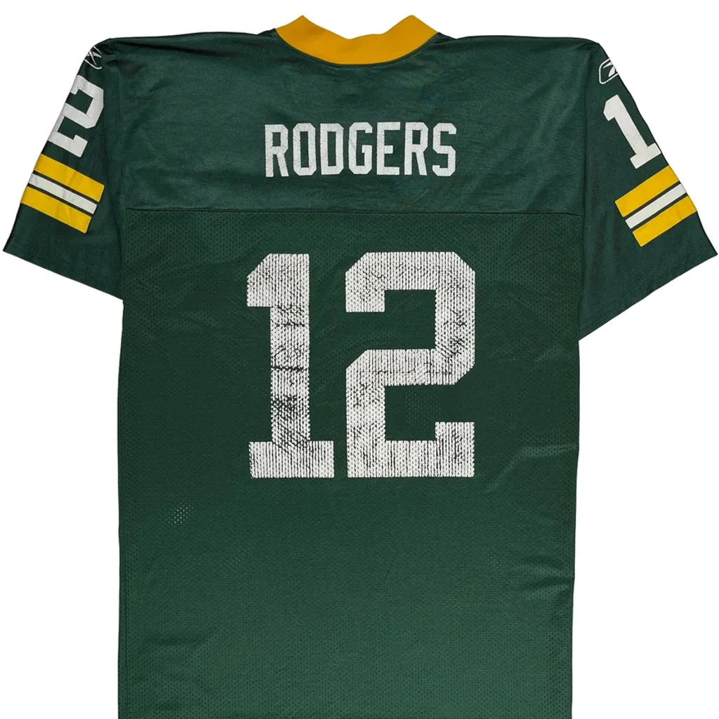Green Bay Packers Reebok Football Jersey - Large Green Polyester - Image 6