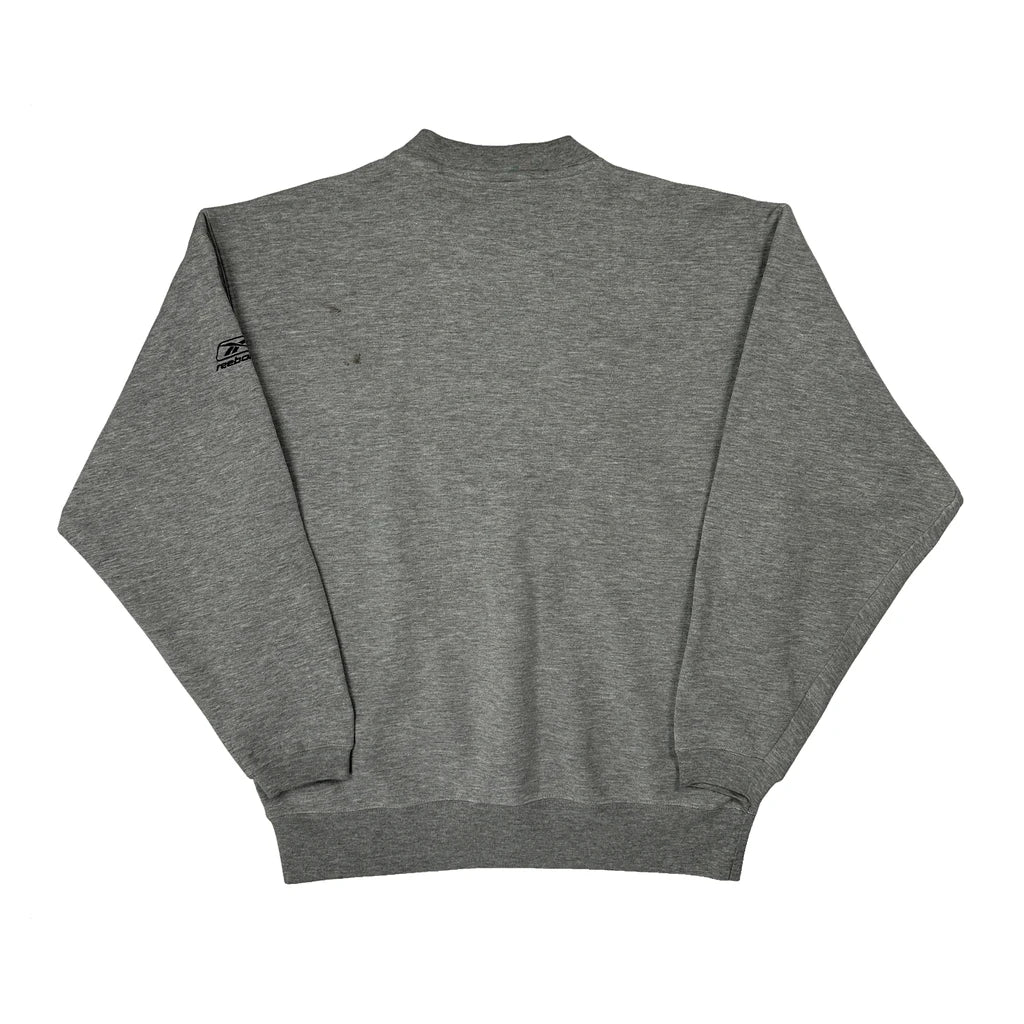 Green Bay Packers Reebok Nfl Sweatshirt - Large Grey Cotton - Image 2