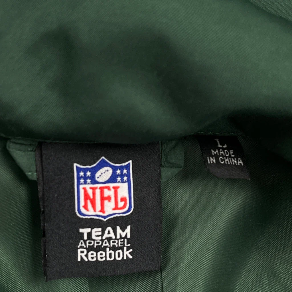 Green Bay Packers Reebok Nfl Windbreaker - Large Green Polyester - Image 3