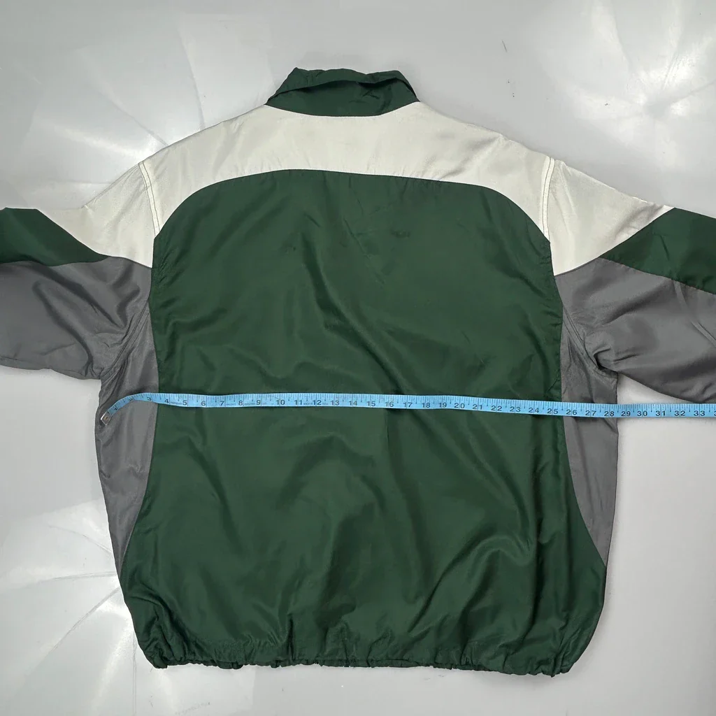 Green Bay Packers Reebok Football Windbreaker - 2XL Green Polyester - Image 3