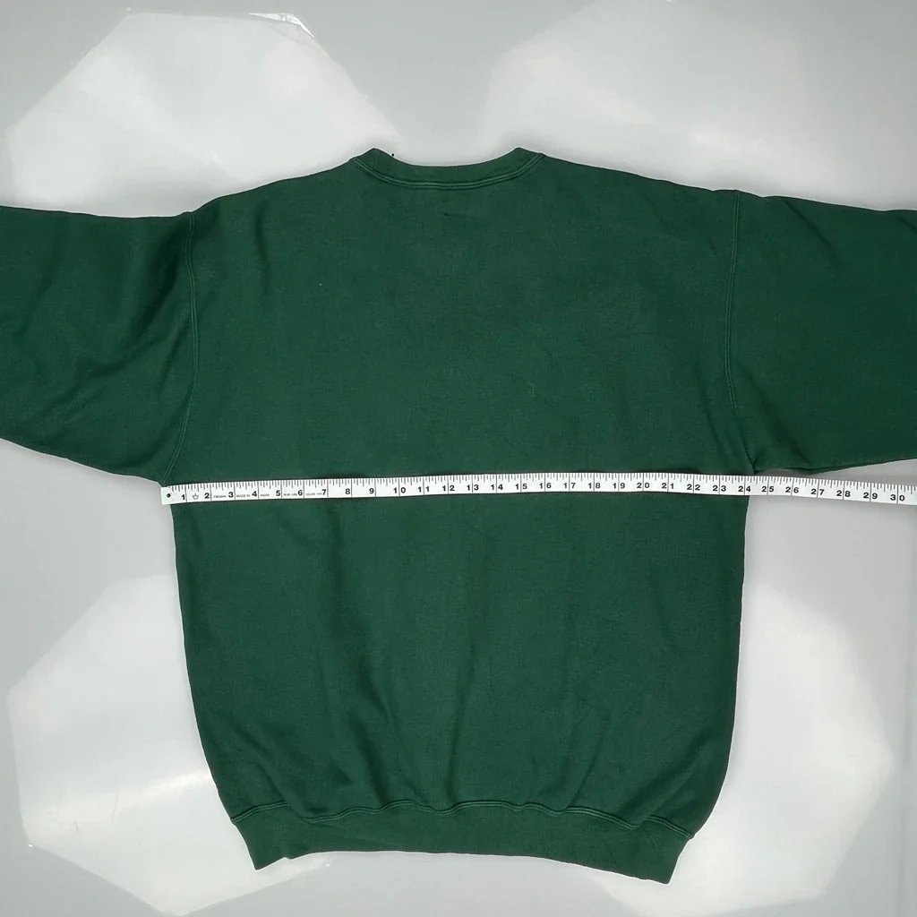 Green Bay Packers Starter Football Sweatshirt - Large Green Cotton - Image 3