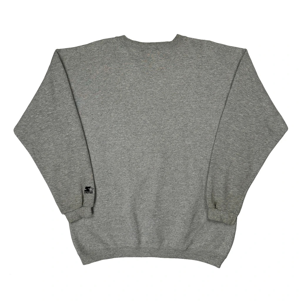 Green Bay Packers Starter Graphic Sweatshirt - Large Grey Cotton - Image 2