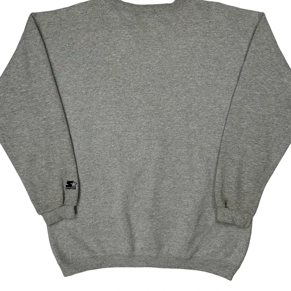 Green Bay Packers Starter Graphic Sweatshirt - Large Grey Cotton - Image 7