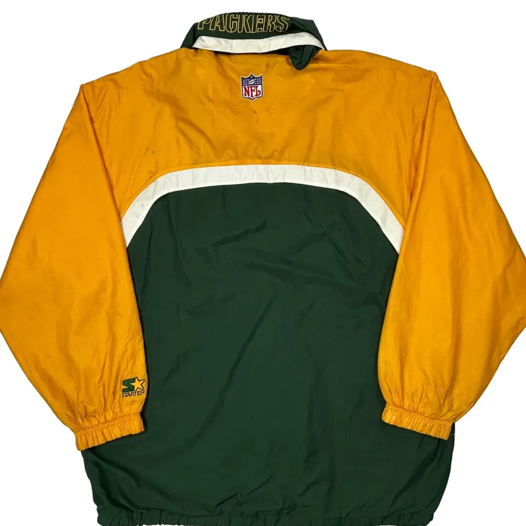 Green Bay Packers Starter Nfl Windbreaker - XL Green Polyester - Image 6