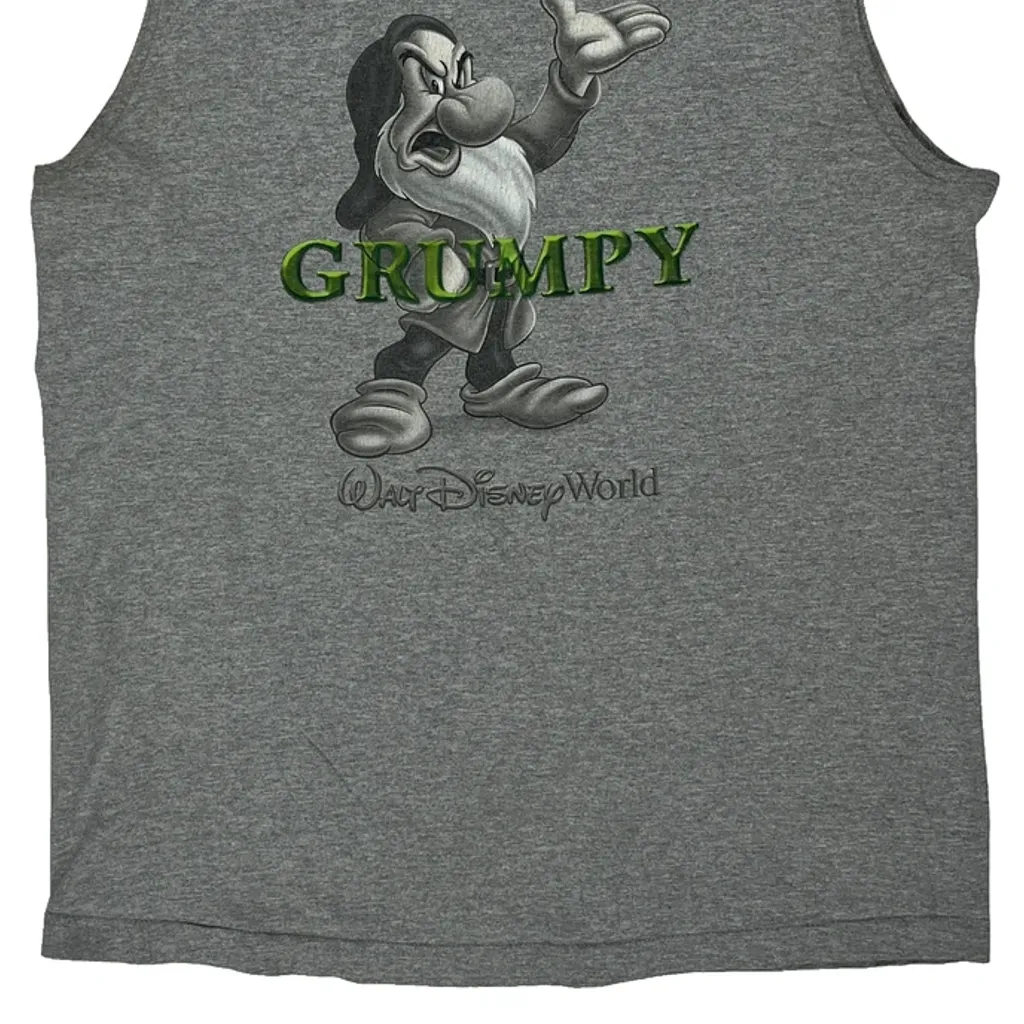 Grumpy Character Disney Cartoon Vest - Medium Grey Cotton - Image 6