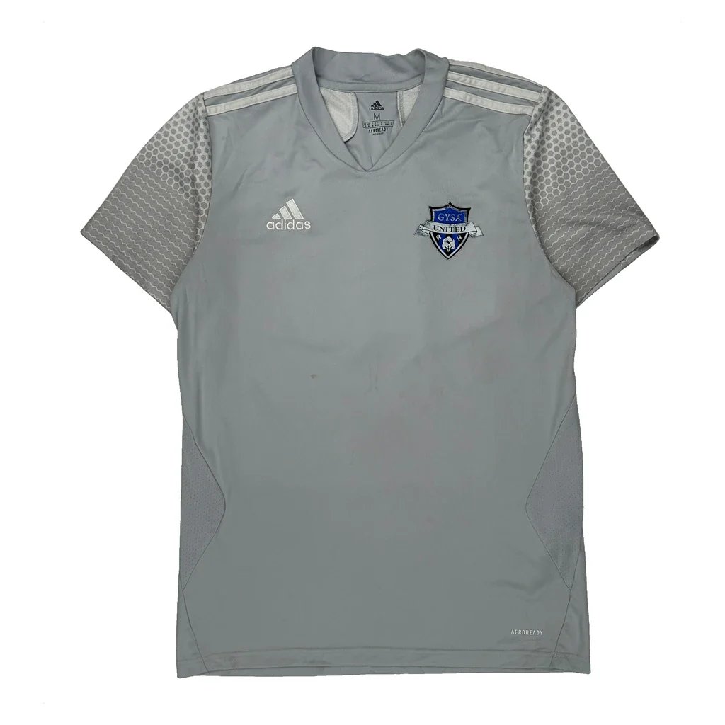 Gsa United Adidas Football Shirt - Medium Grey Polyester