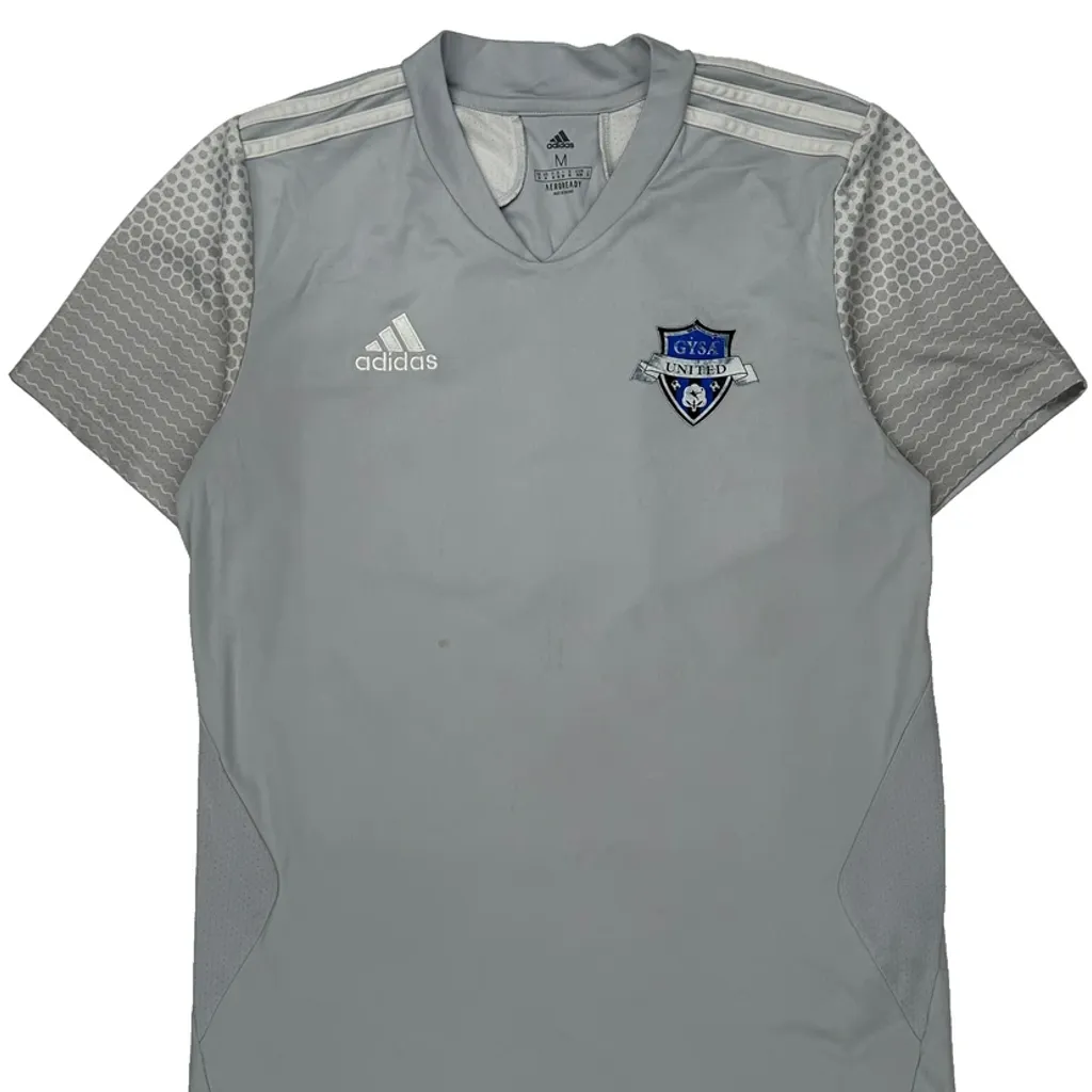 Gsa United Adidas Football Shirt - Medium Grey Polyester - Image 4