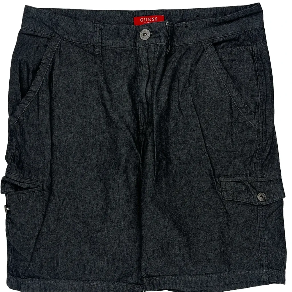 Guess Cargo Shorts - 34W 11L Gray Cotton - Image 10
