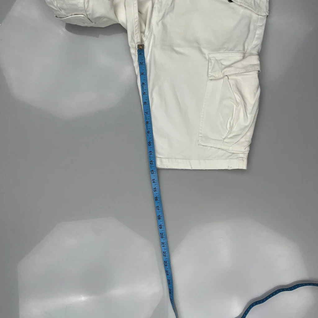 Guess Cargo Shorts - 36W 10L White Cotton - Image 5