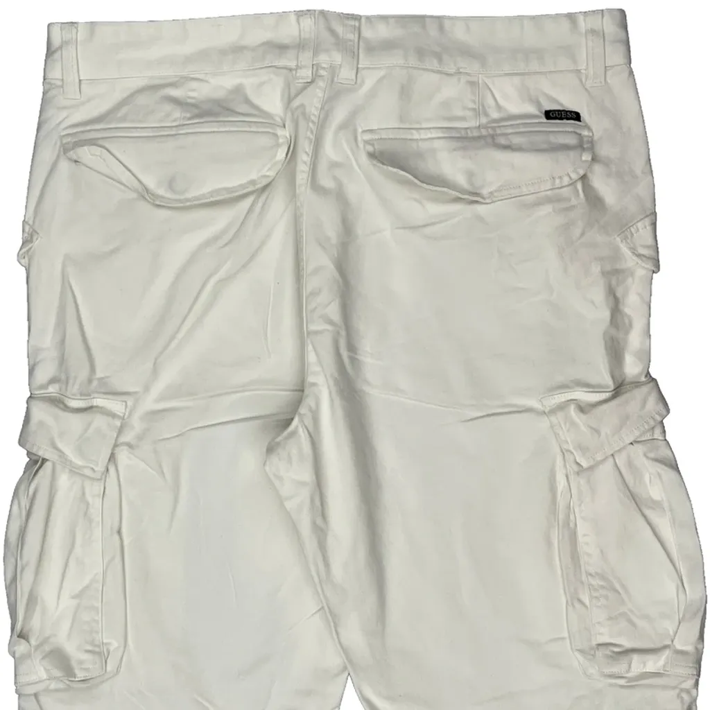 Guess Cargo Shorts - 36W 10L White Cotton - Image 8