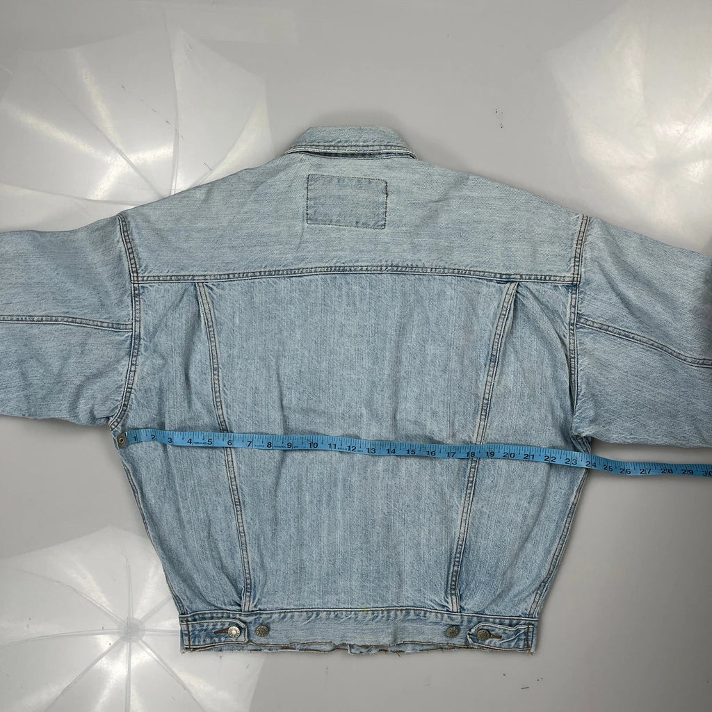 Guess Denim Jacket - Large Light Wash Denim - Image 3