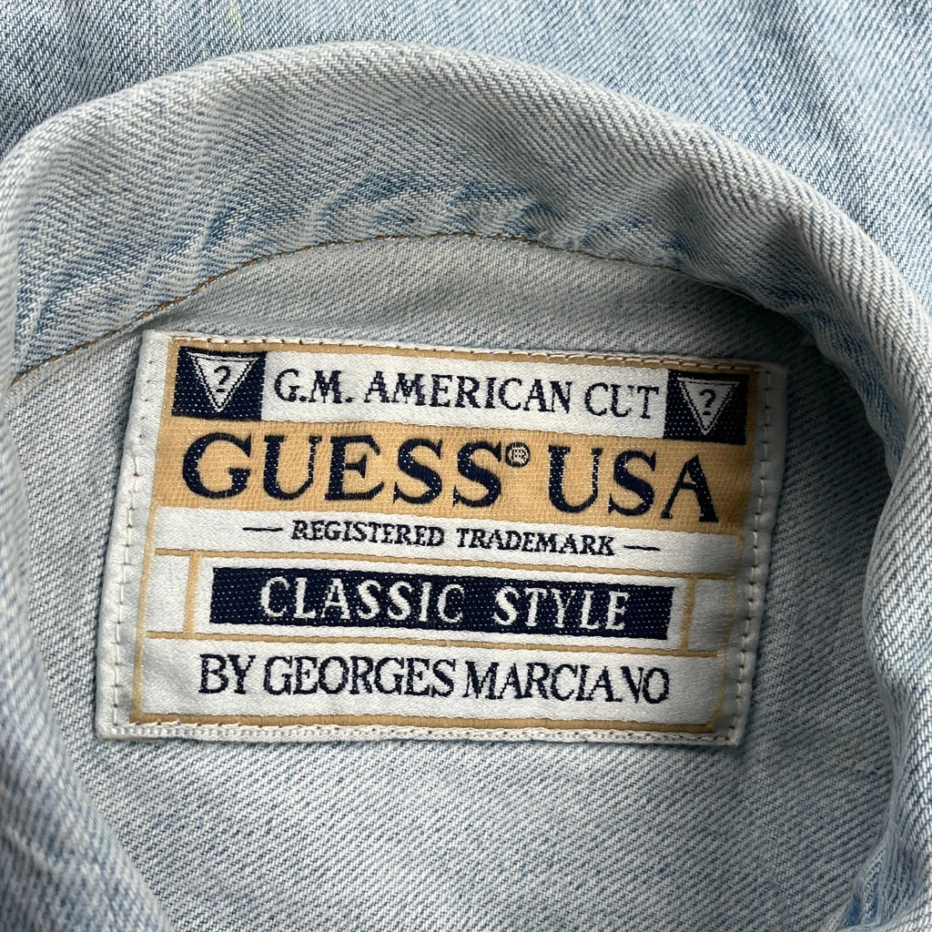 Guess Denim Jacket - Large Light Wash Denim - Image 4