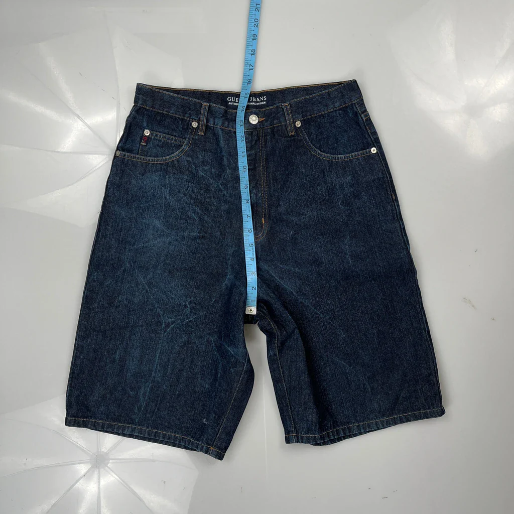 Guess Denim Shorts - 30W 10L Dark Wash Cotton - Image 4